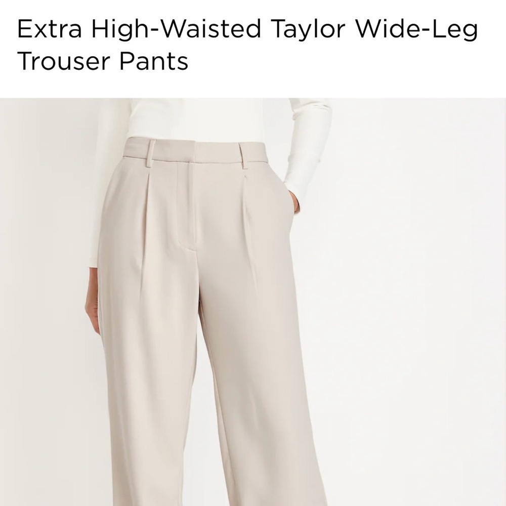 Old Navy High Waisted Linen Trousers
